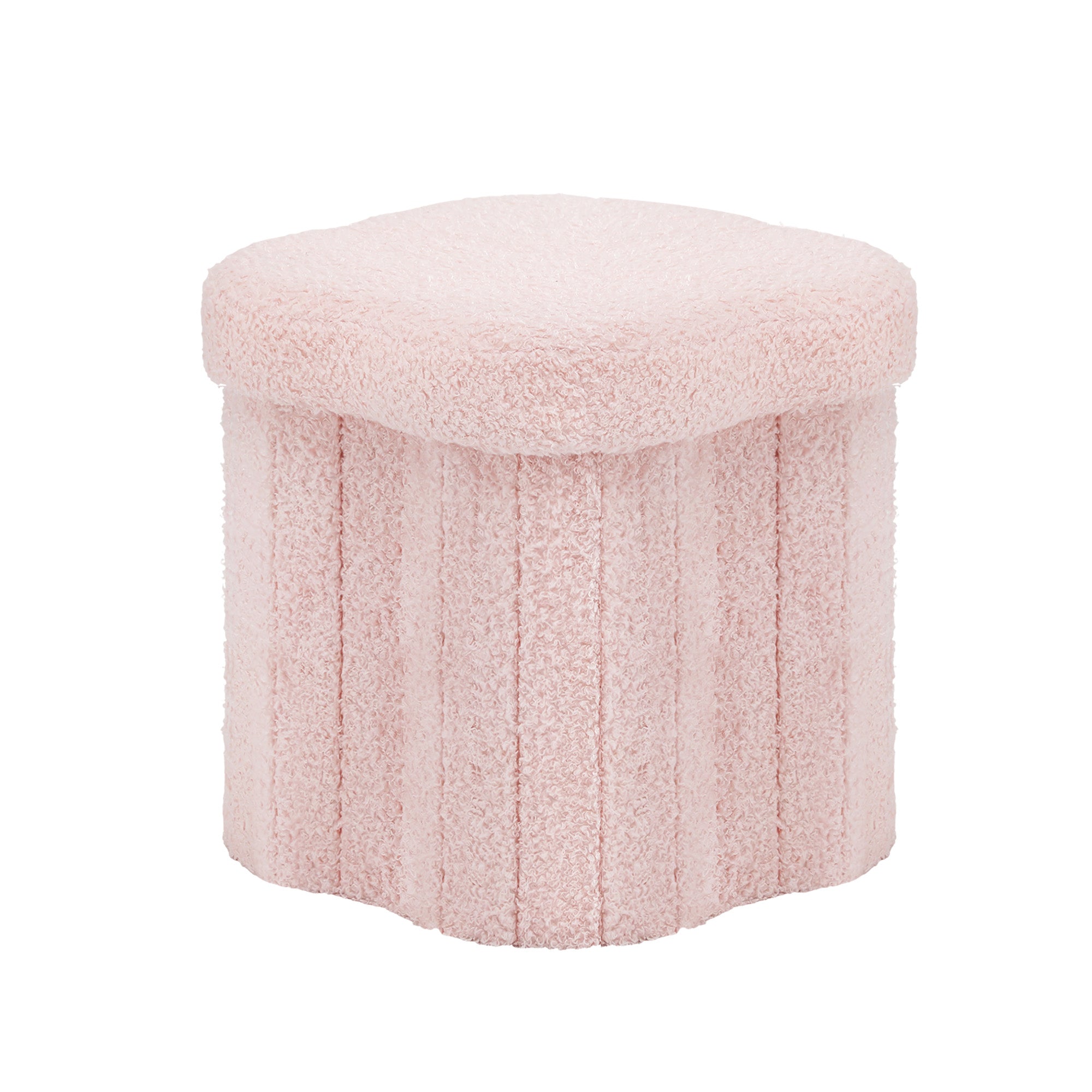 Artiss Storage Ottoman Foot Stool Foldable Pink Bedworld