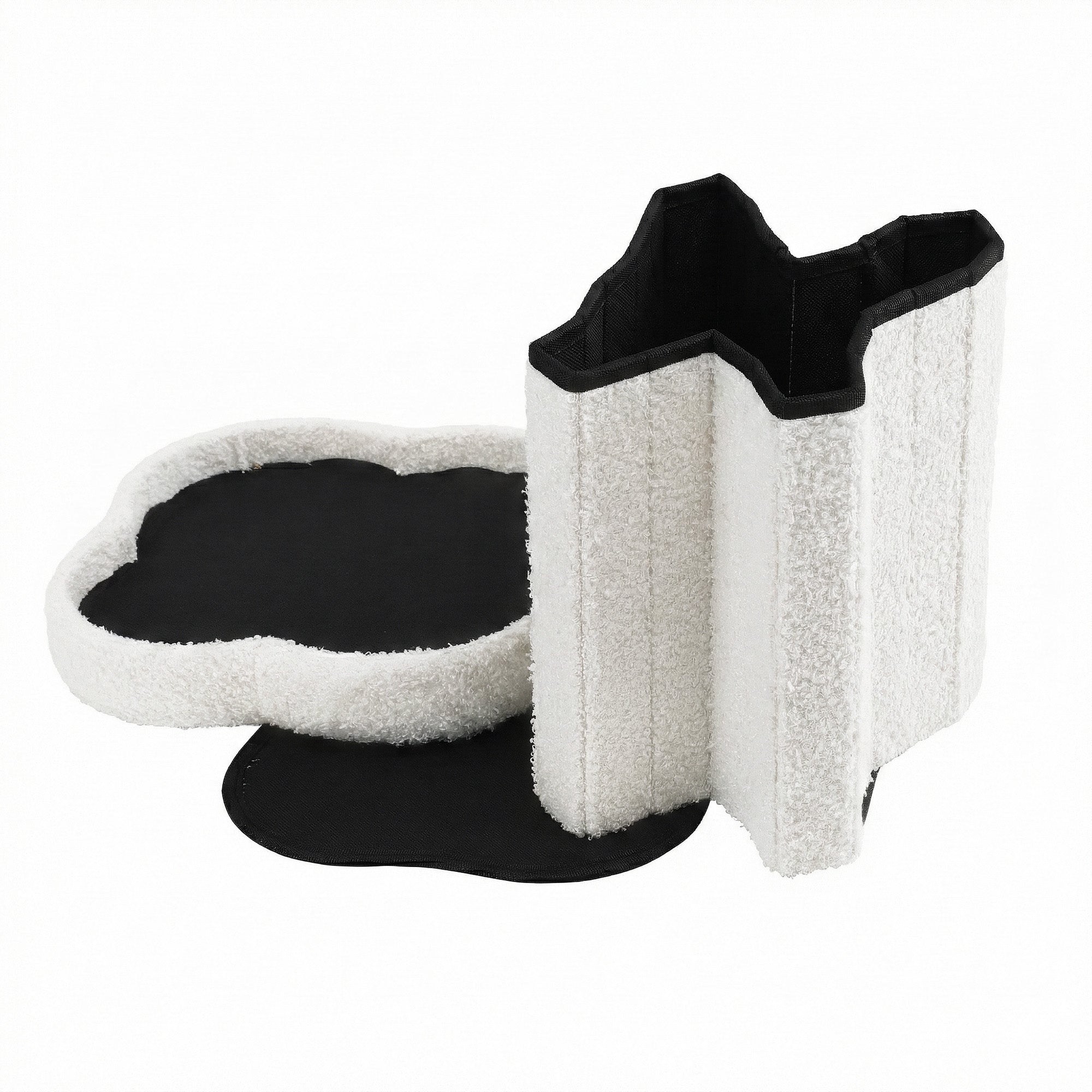 Artiss Storage Ottoman Foot Stool Foldable White Bedworld