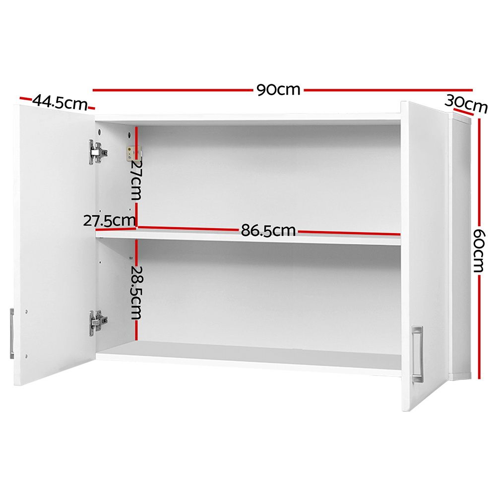 Cefito Bathroom Storage Cabinets 900mm Wall Mounted Medicine Cabinet Cupboard Bedworld