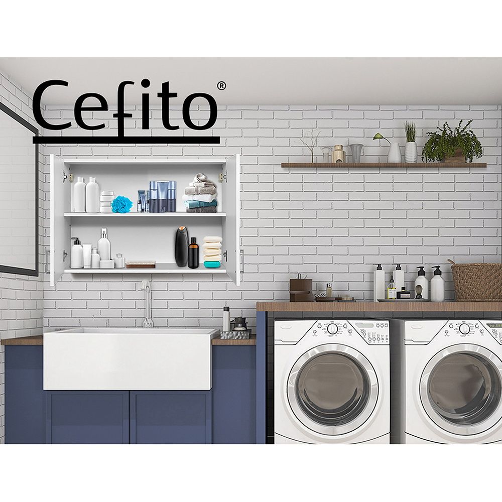 Cefito Bathroom Storage Cabinets 900mm Wall Mounted Medicine Cabinet Cupboard Bedworld
