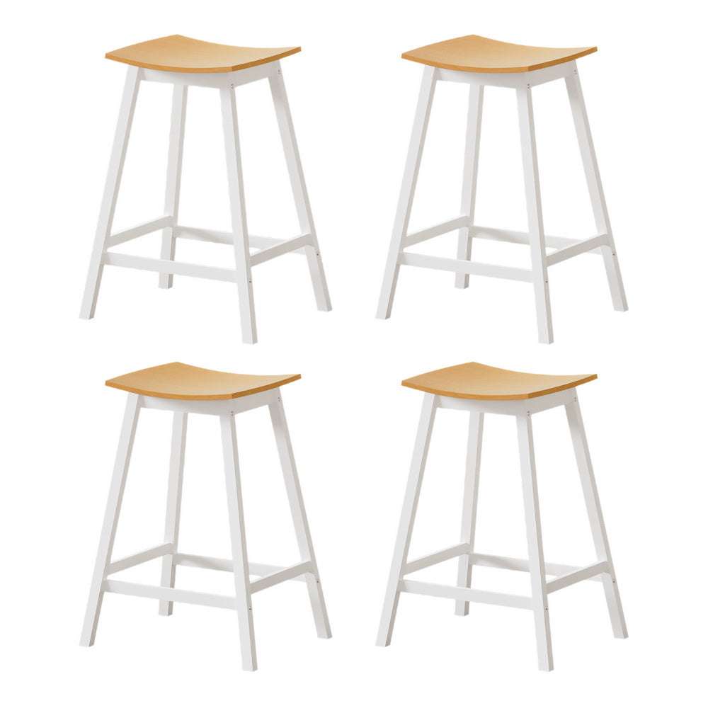 Artiss 4x Bar Stools Wooden Chairs Oak