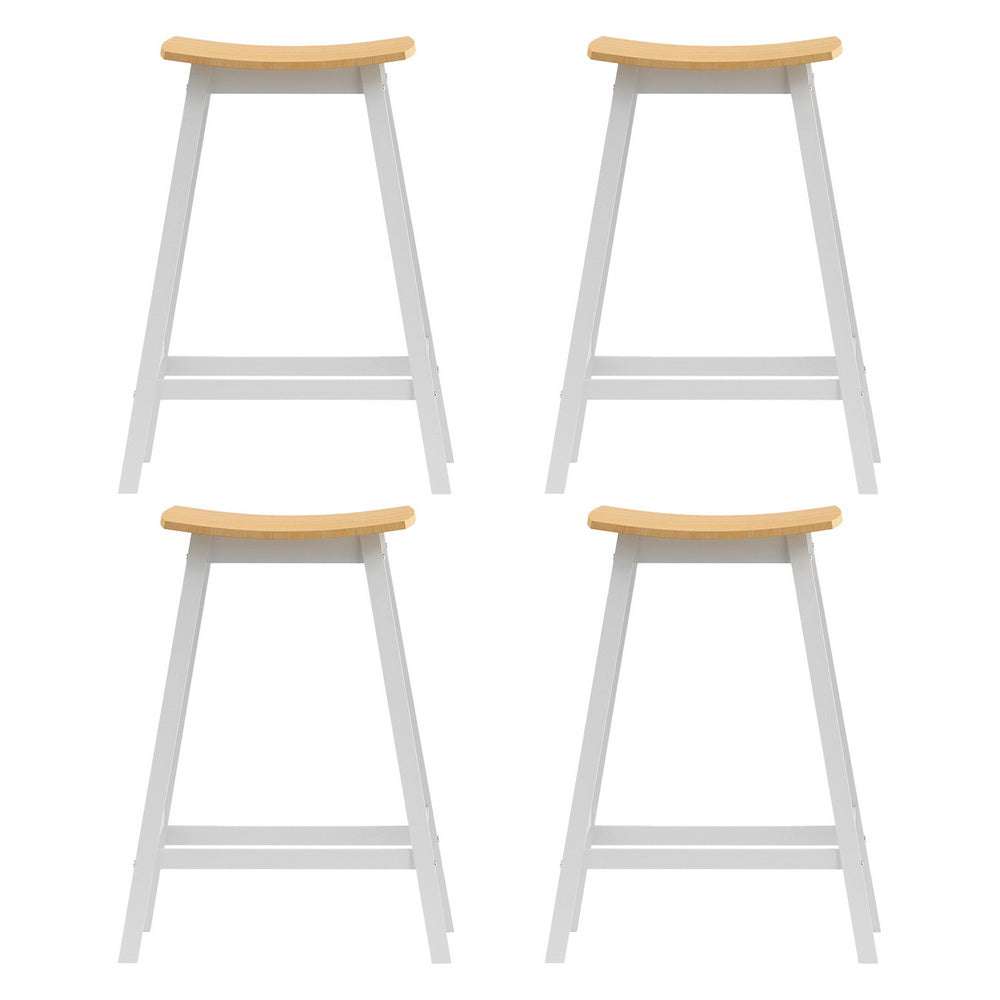 Artiss 4x Bar Stools Wooden Chairs Oak