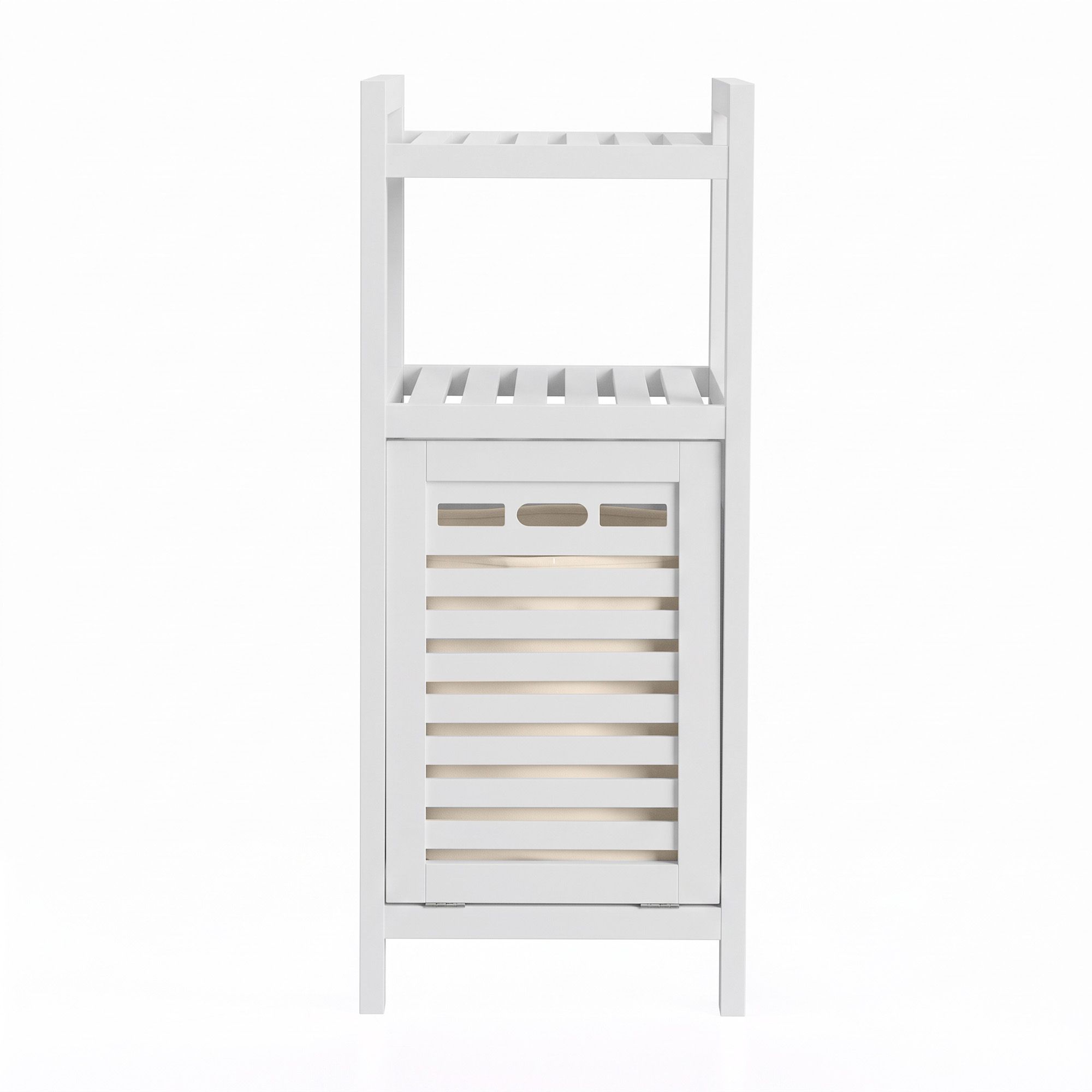 Artiss Bathroom Storage Cabinet Tilt Out Laundry Hamper Tall Organiser White Bedworld