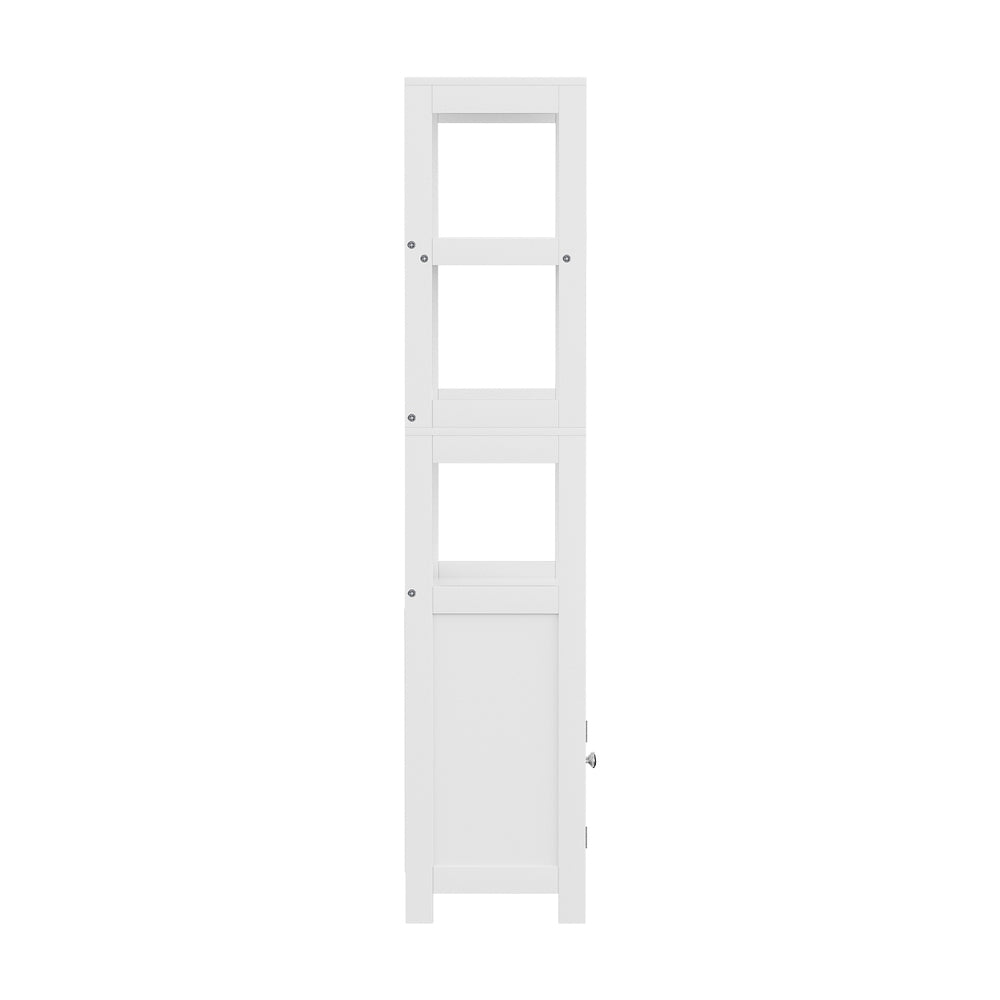 Artiss Bathroom Floor Storage Cabinet with 2 Drawers 3 Open Shelves 2 Doors White Bedworld