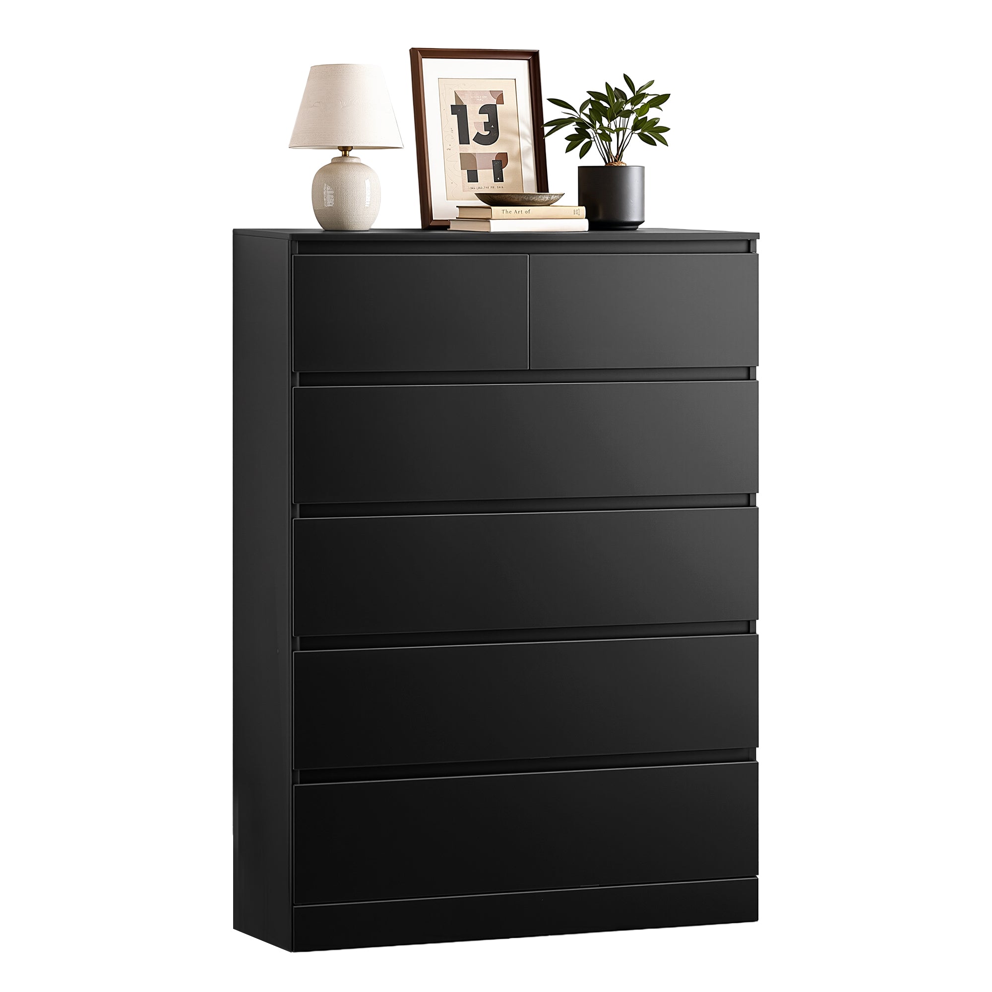 Artiss 6 Chest of Drawers Tallboy PEPE Black