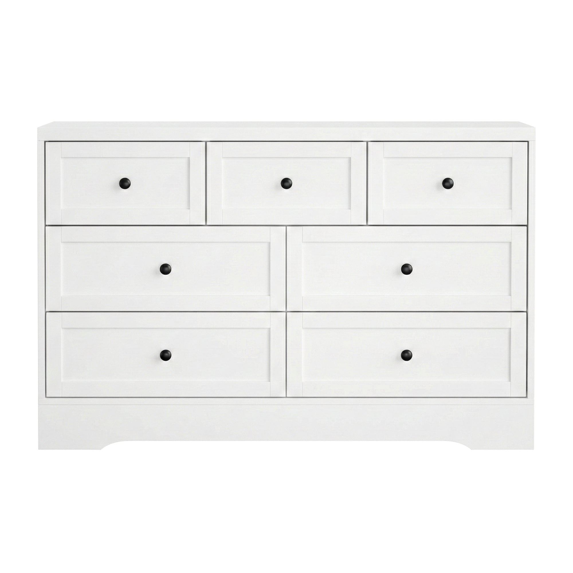 Artiss 7 Chest of Drawers Dresser Table White Bedworld