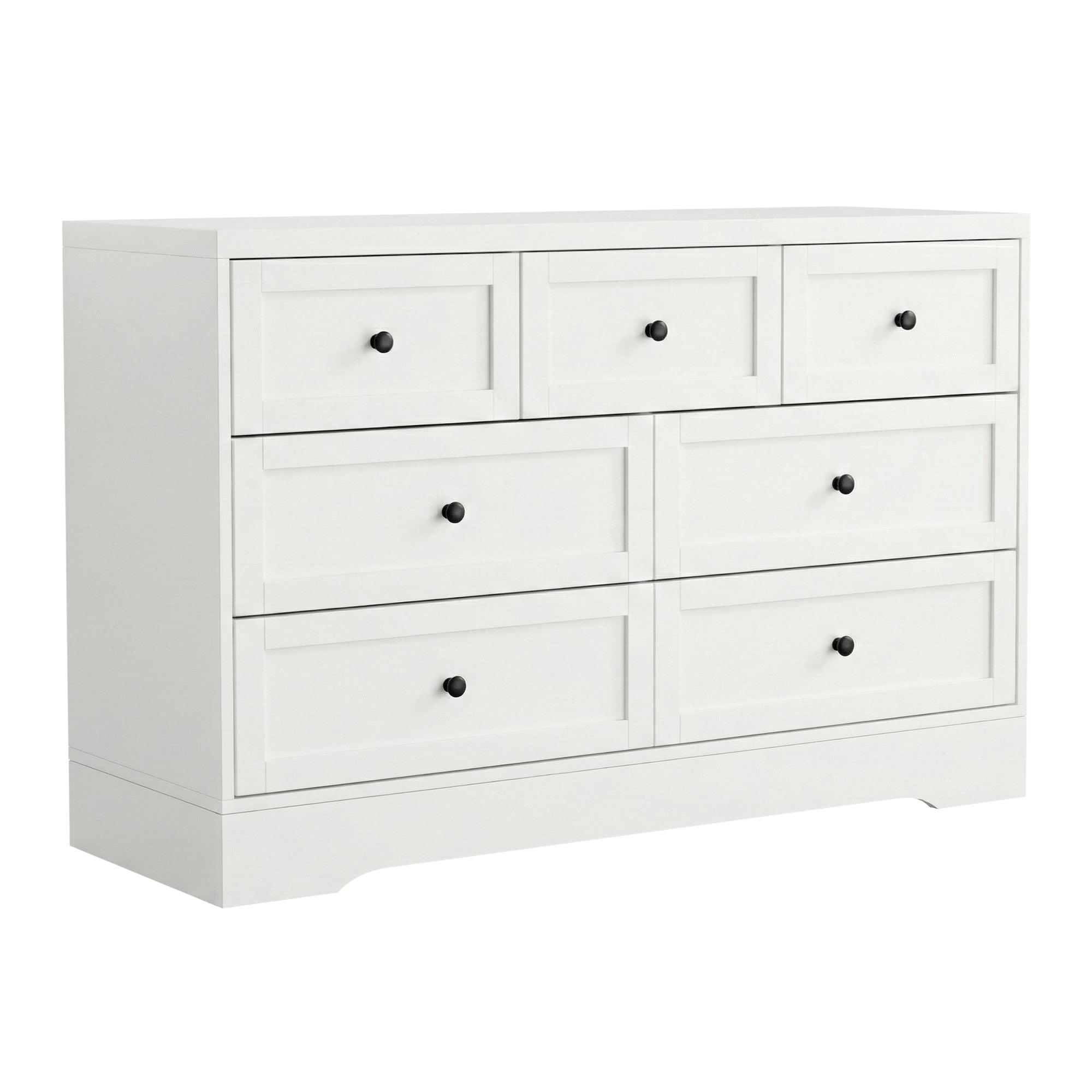 Artiss 7 Chest of Drawers Dresser Table White Bedworld