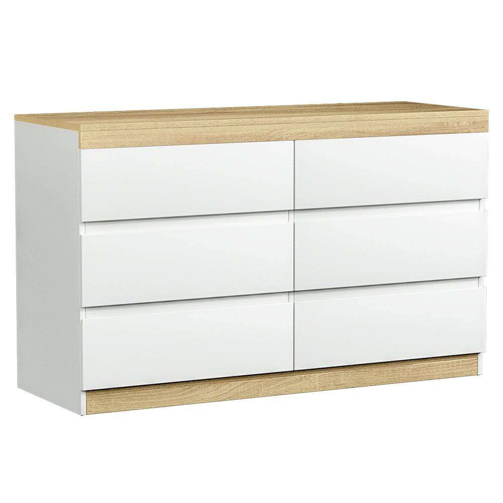Drawers Cabinet Dresser Table Tallboy Storage Bedroom White