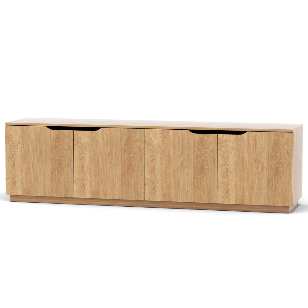Artiss TV Unit Entertainment Unit Storage Cabinet 180cm Pine Bedworld