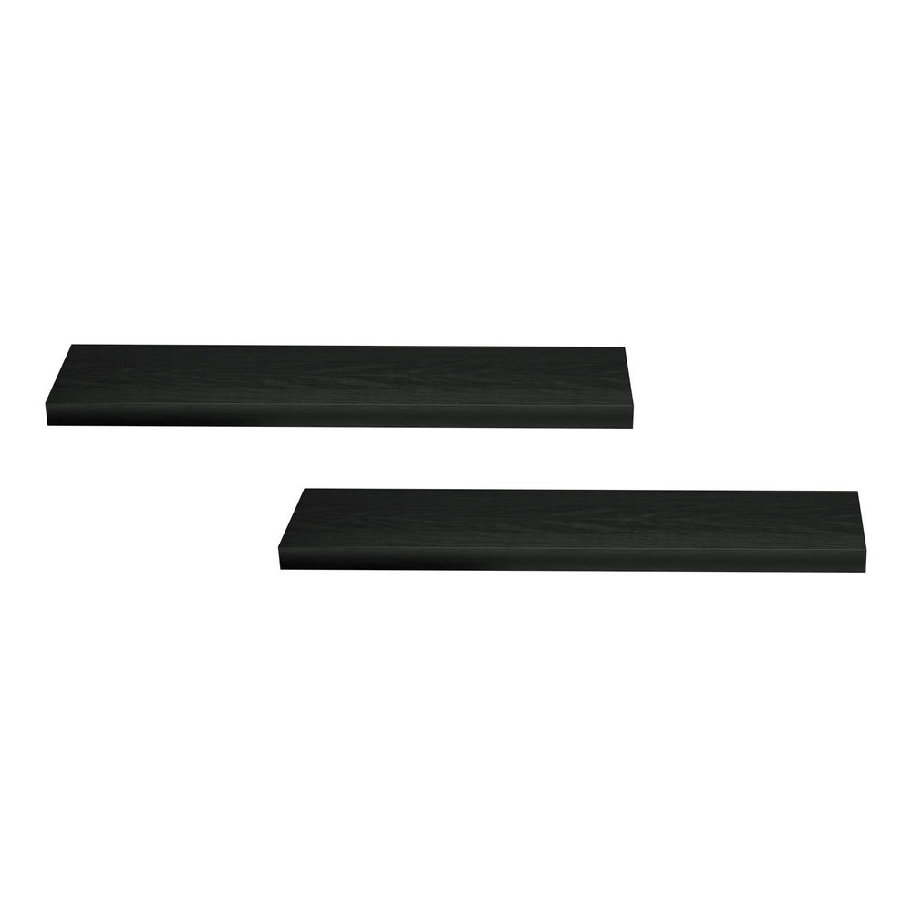 Artiss Floating Wall Shelf Set of 2 Black 90CM Bedworld