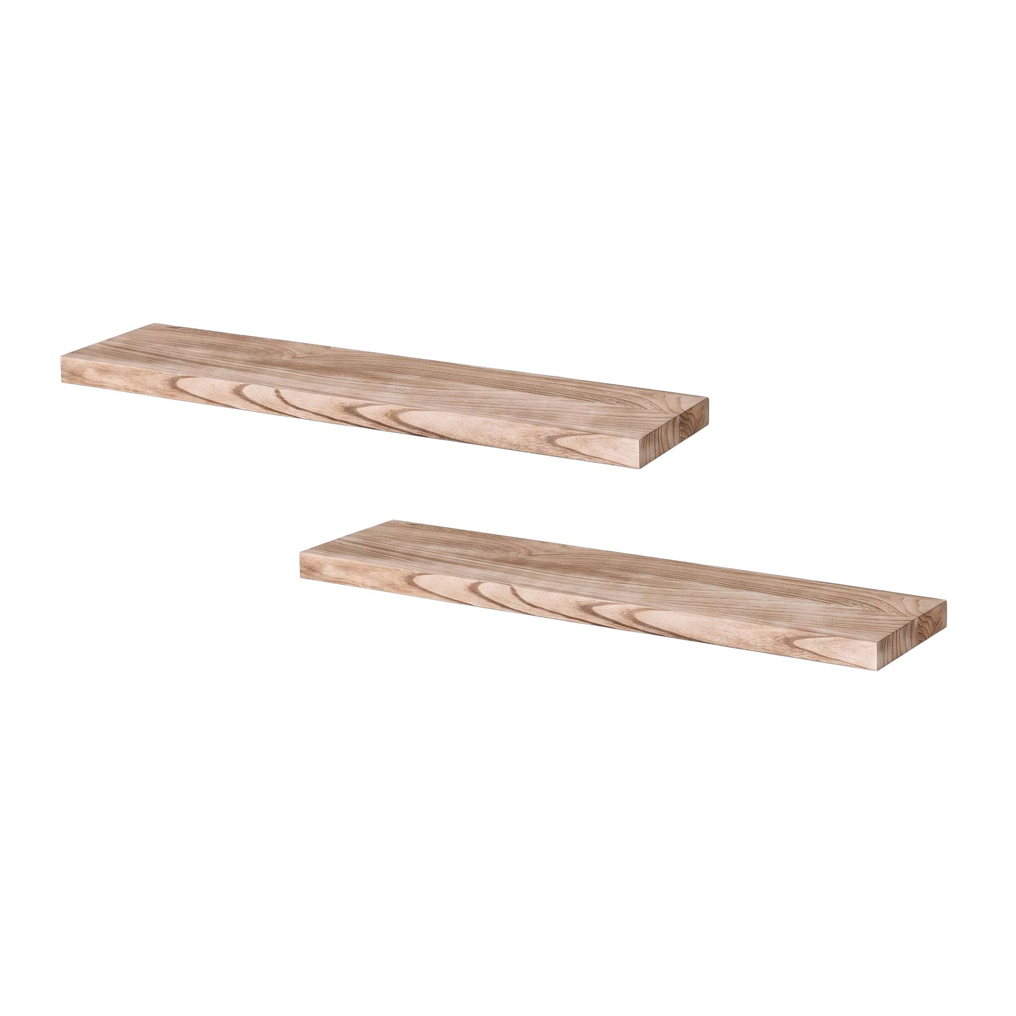 Artiss Floating Wall Shelf Set of 2 Wood 90CM Bedworld