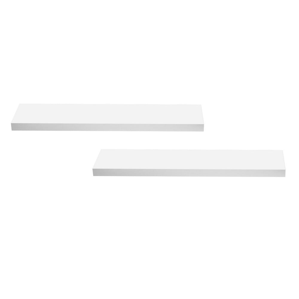Artiss Floating Wall Shelf Set of 2 White 90CM Bedworld