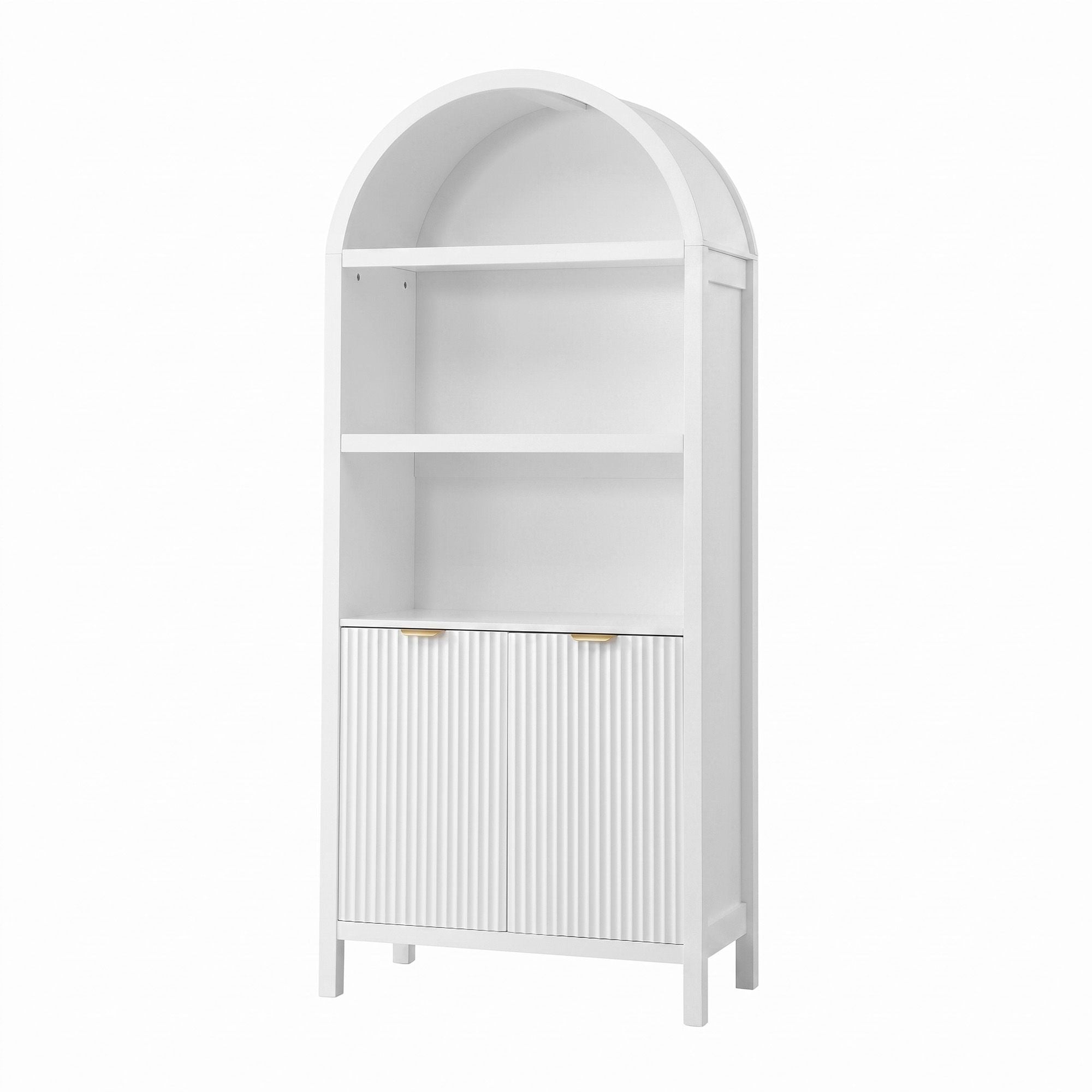 Artiss Buffet Sideboard Cabinet Pantry 180CM Arched Storage Bookshelf White Bedworld