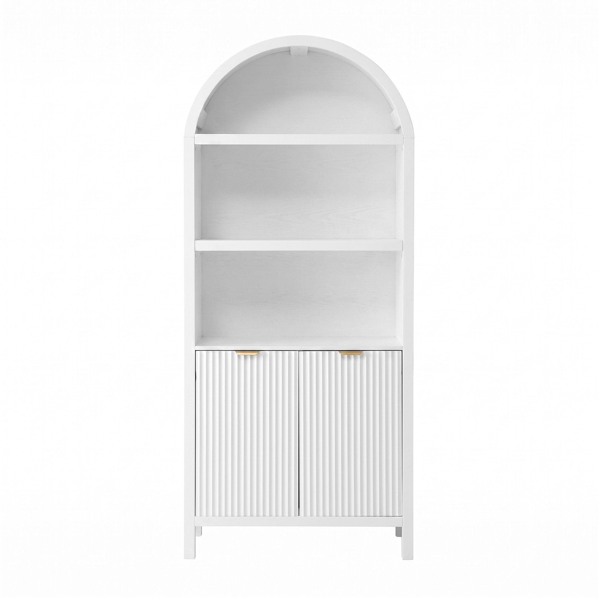 Artiss Buffet Sideboard Cabinet Pantry 180CM Arched Storage Bookshelf White Bedworld