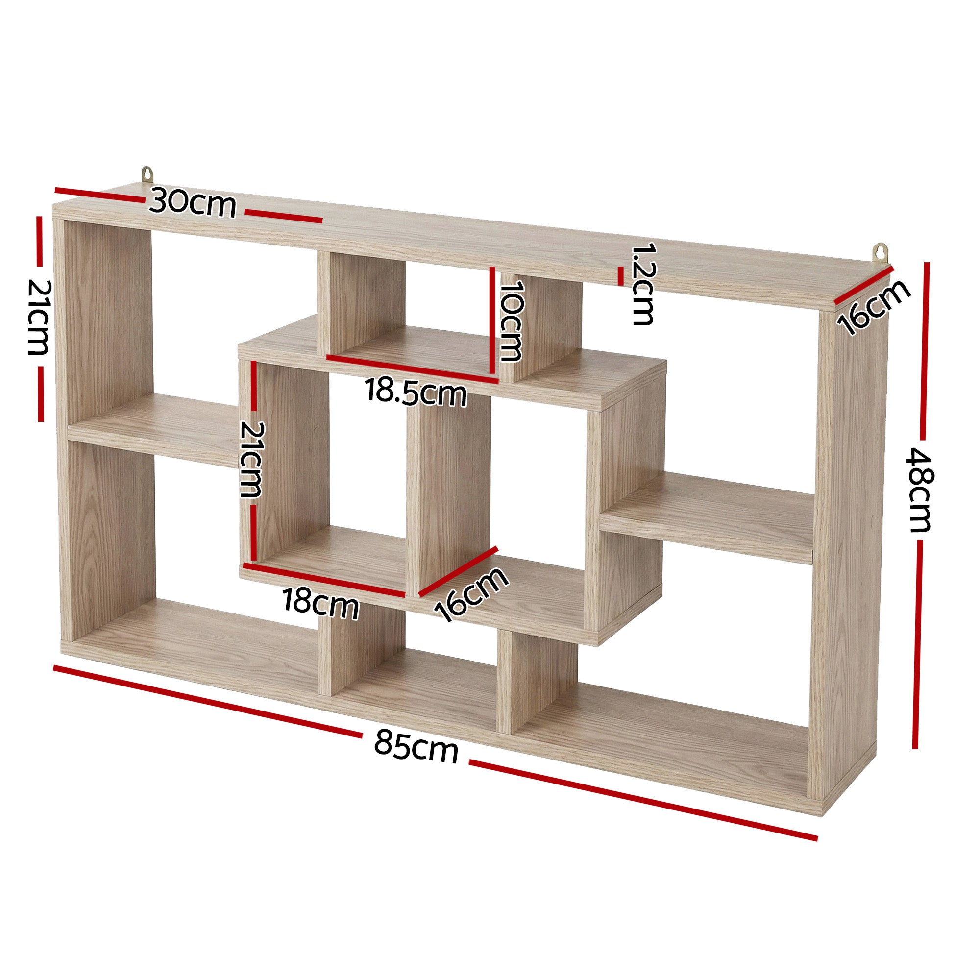 Artiss Floating Wall Shelves Bookshelf Wood Bedworld