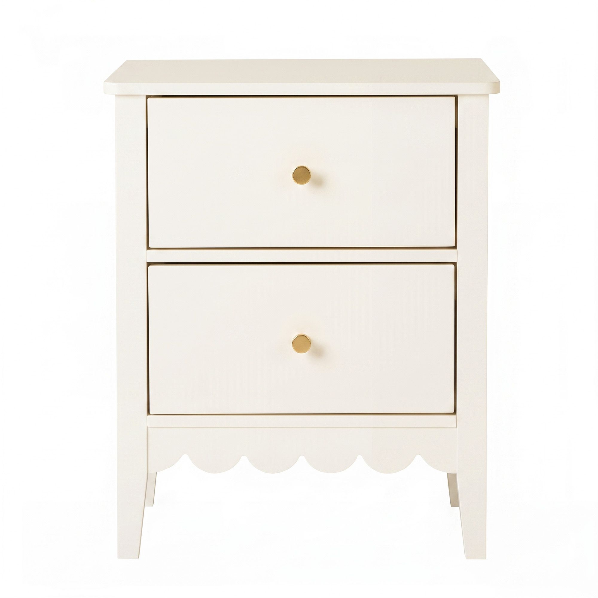 Artiss Bedside Table 2 Drawers Bedroom Storage Nightstand Beige Bedworld