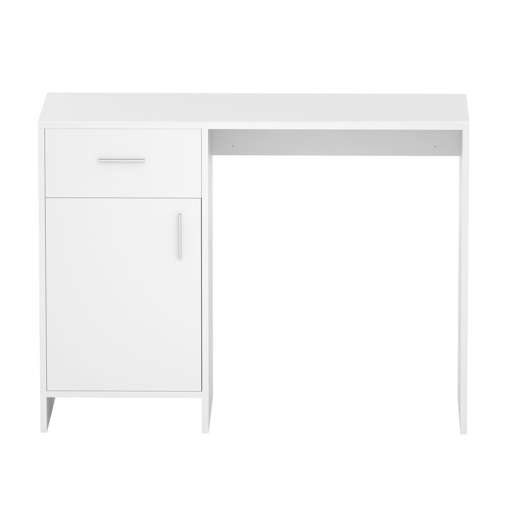 Artiss Computer Desk Drawer Cabinet White 100CM Bedworld