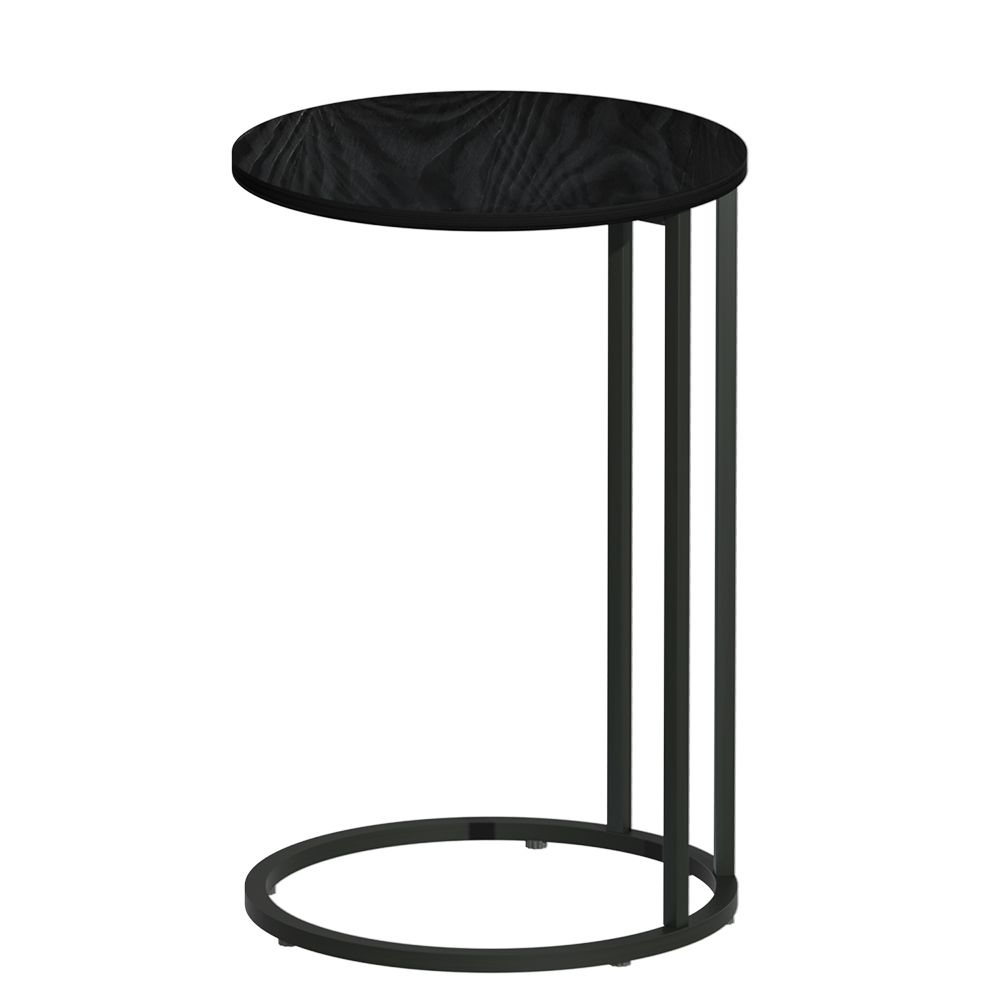Artiss Coffee Table Side Table Round Black Martha Bedworld