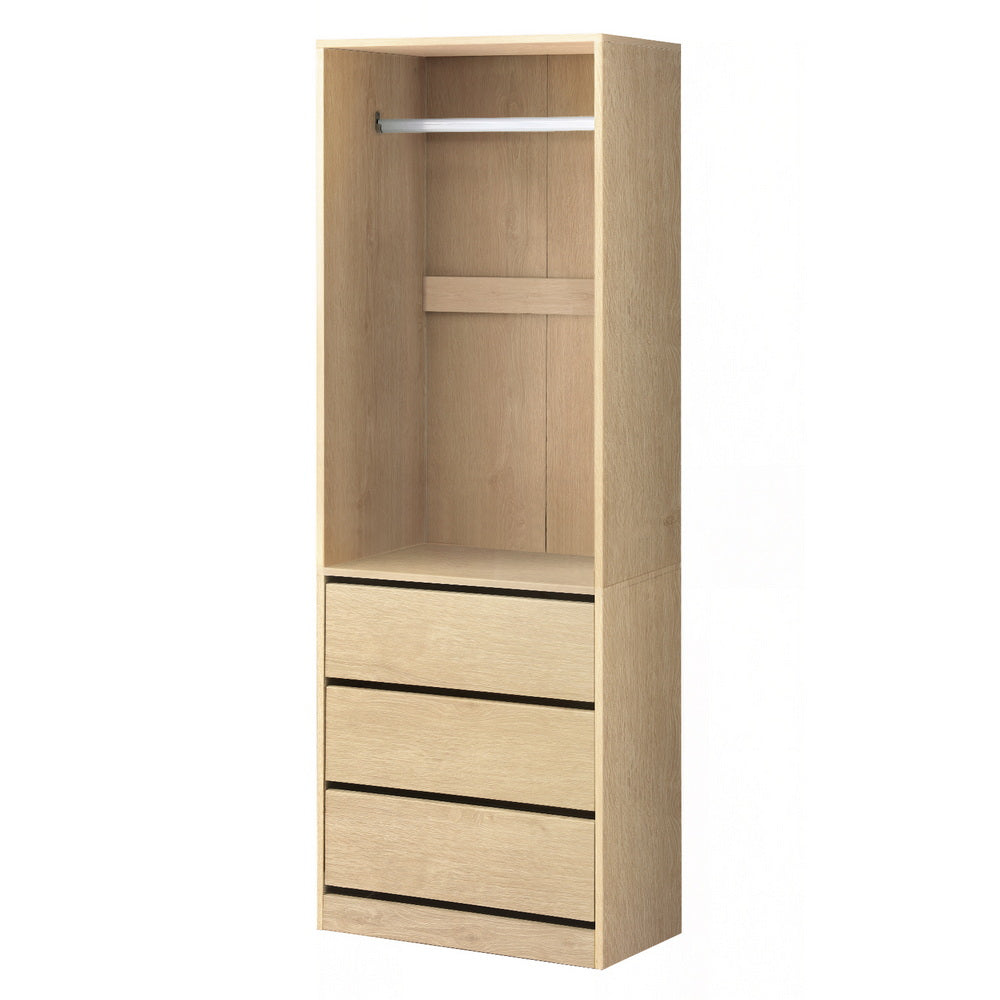 Artiss Wardrobe Clothes Closet Storage Organizer Pine