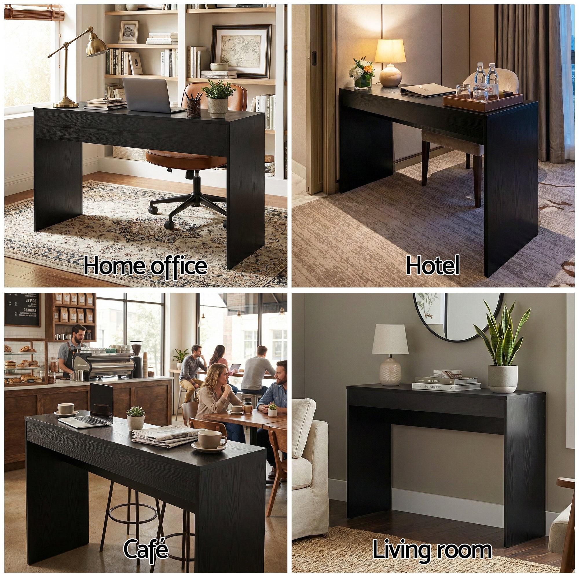 Artiss Console Table Hallway Sofa Entryway Entrance 120CM Black Bedworld