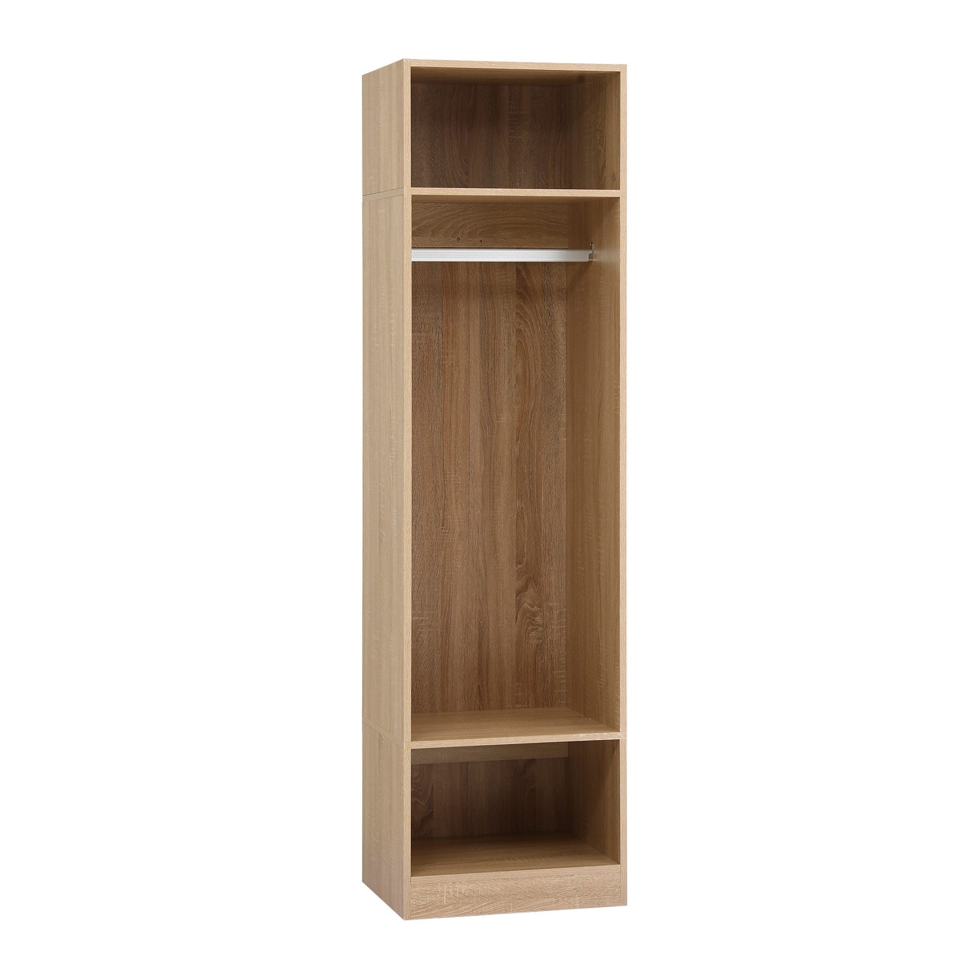 Artiss Wardrobe Clothes Closet Storage Organizer Shelf Pine Bedworld