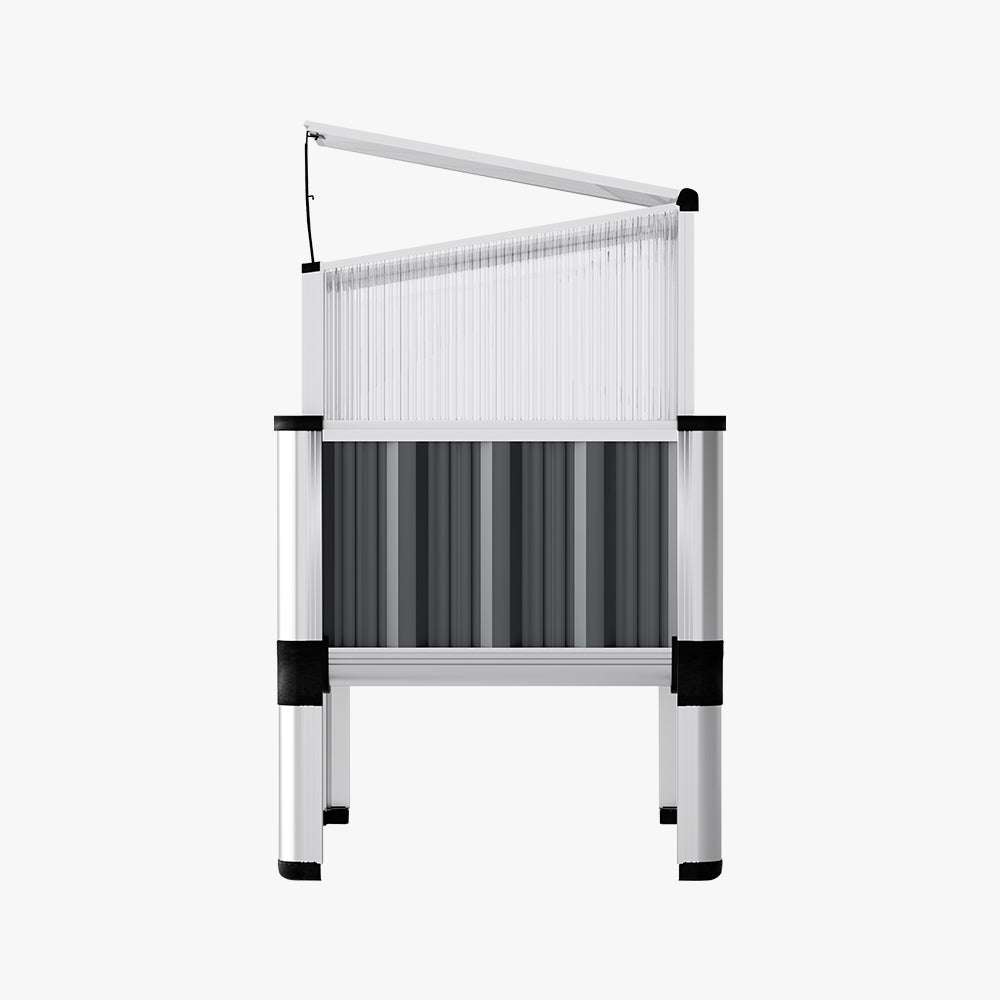 Greenfingers Garden Bed 80x49x74cm Greenhouse Planter Box Raised Galvanised Herb