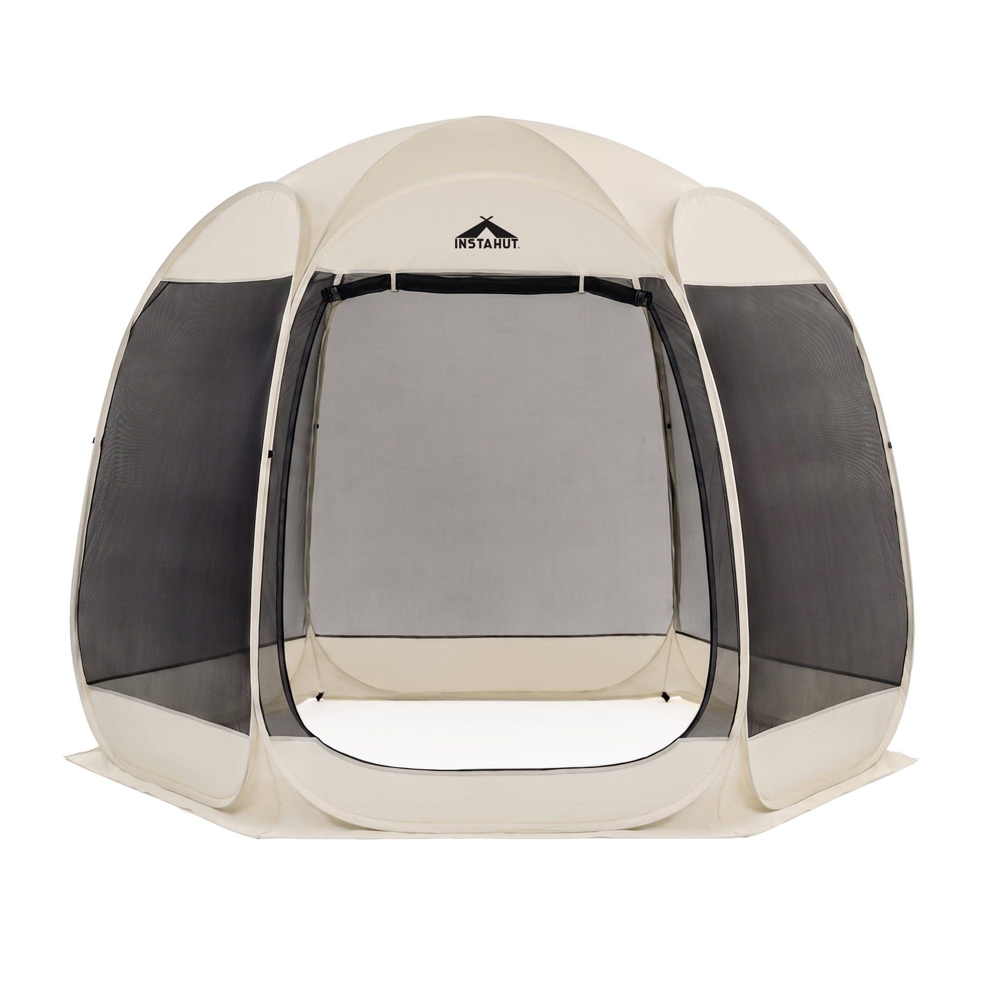 Instahut Gazebo Pop Up Tent 2.7x1.35m Outdoor Marquee Camping Screen 6 Sided Bedworld