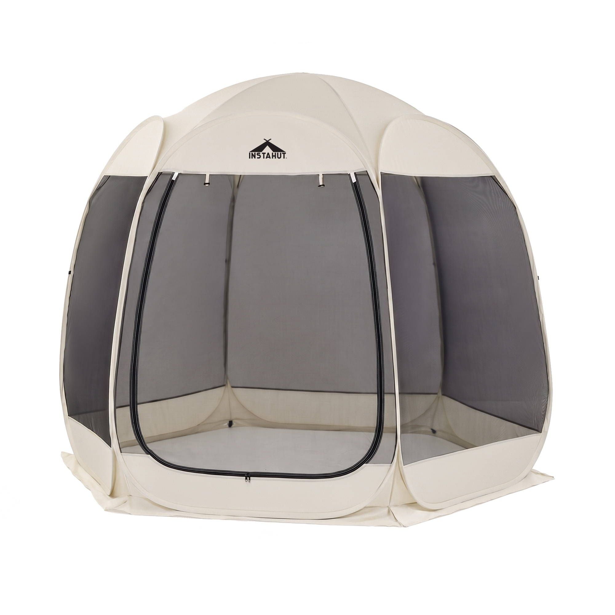 Instahut Gazebo Pop Up Tent 2.7x1.35m Outdoor Marquee Camping Screen 6 Sided Bedworld