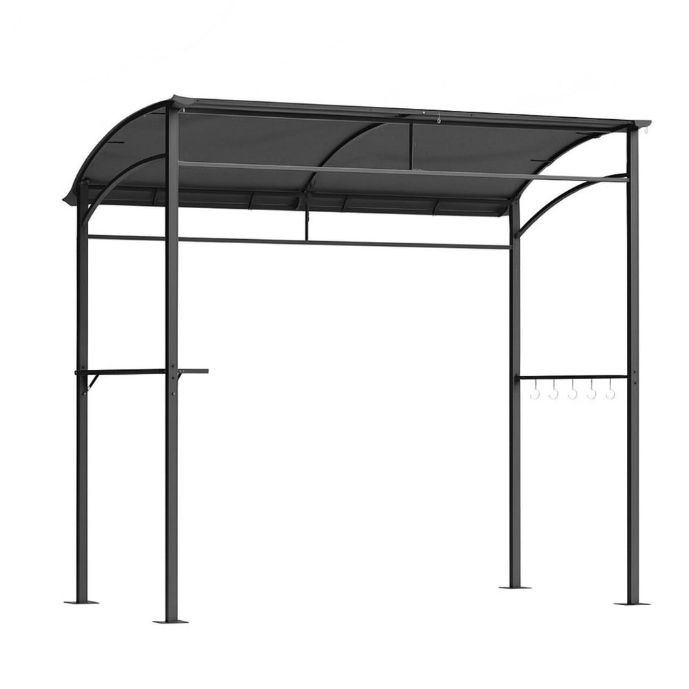 Instahut Gazebo Outdoor BBQ Grill Patio Garden Marquee Shade Shelter Shelf Hooks Grey Bedworld