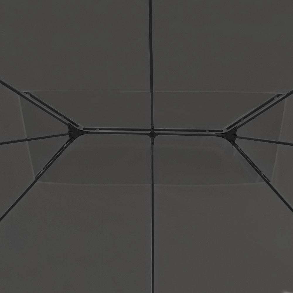 Instahut Gazebo 4x3m Marquee Outdoor Wedding Party Event Tent Home Iron Art Shade Grey