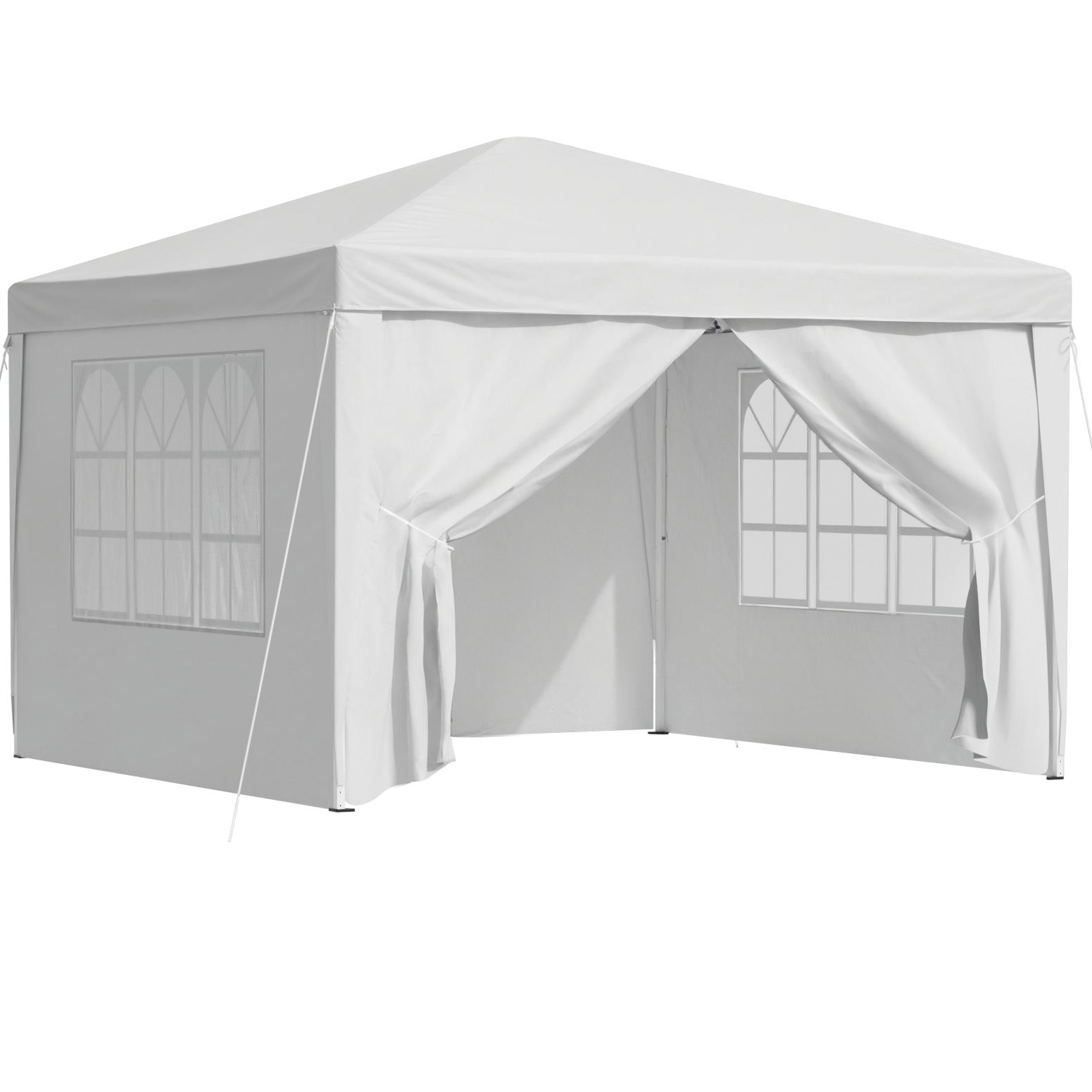 Instahut Gazebo 3x3 Pop Up Marquee Folding Tent Wedding Gazebos Camping Outdoor Canopy White Bedworld