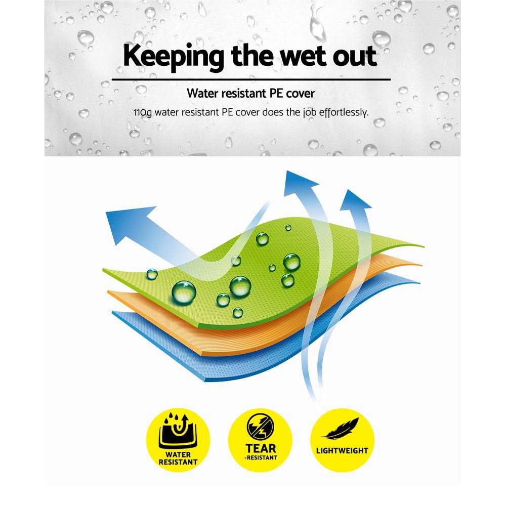 Marquee 3x6m Wedding Party Outdoor Camping Tent Canopy Shade Mesh Wall White