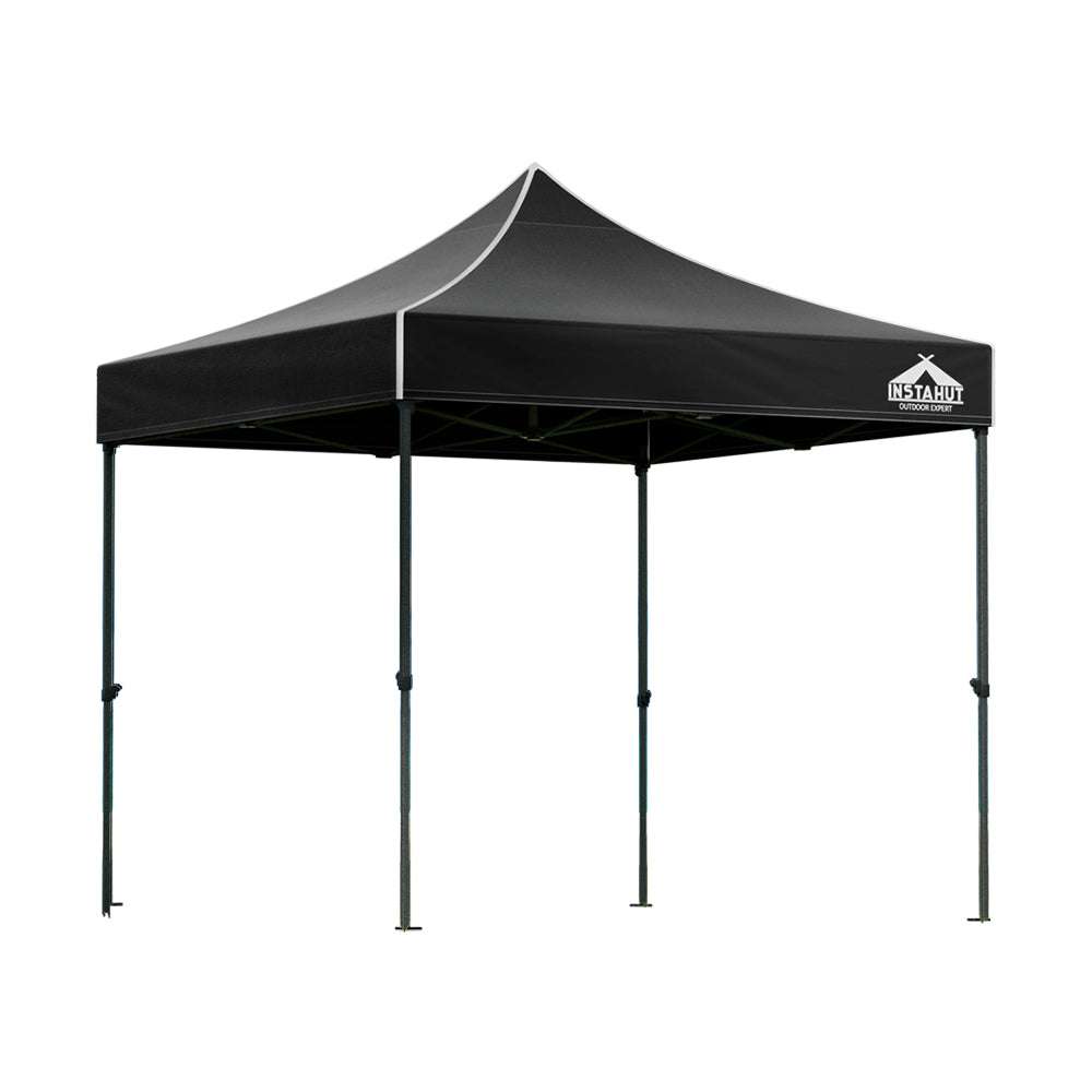 Marquee 3x3m Folding Tent Wedding Outdoor Camping Canopy Gazebos Shade Black