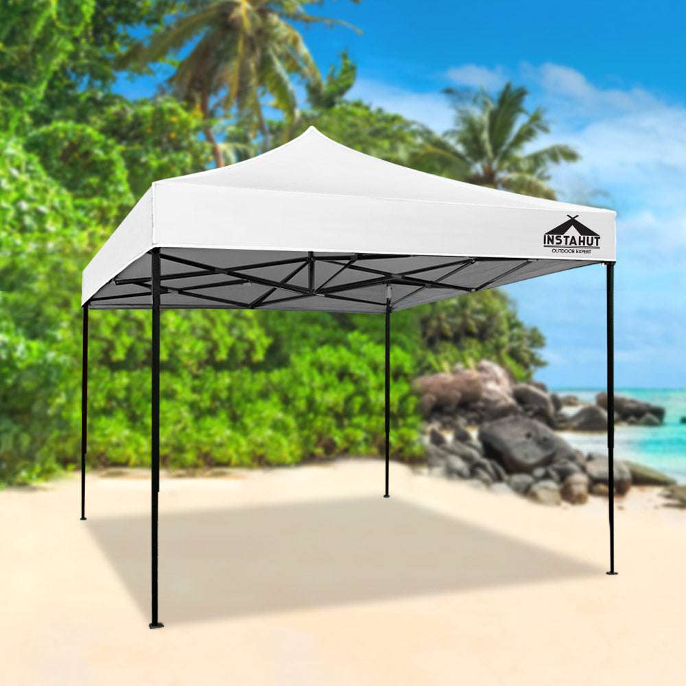 Marquee 3x3m Folding Tent Wedding Outdoor Camping Canopy Gazebos Shade White