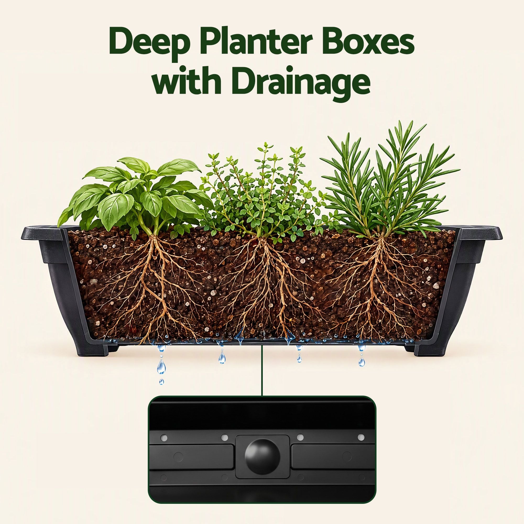 Green Fingers 5 Tier Vertical Raised Garden Bed Mobile Planter Box with Locking Wheels Bedworld