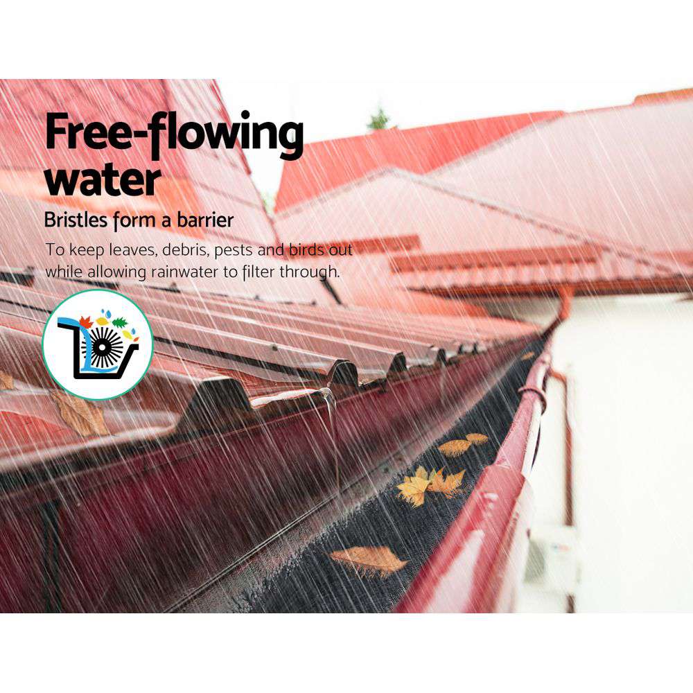 Gardeon Gutter Guard Brush 32M 92X10cm 36PCS