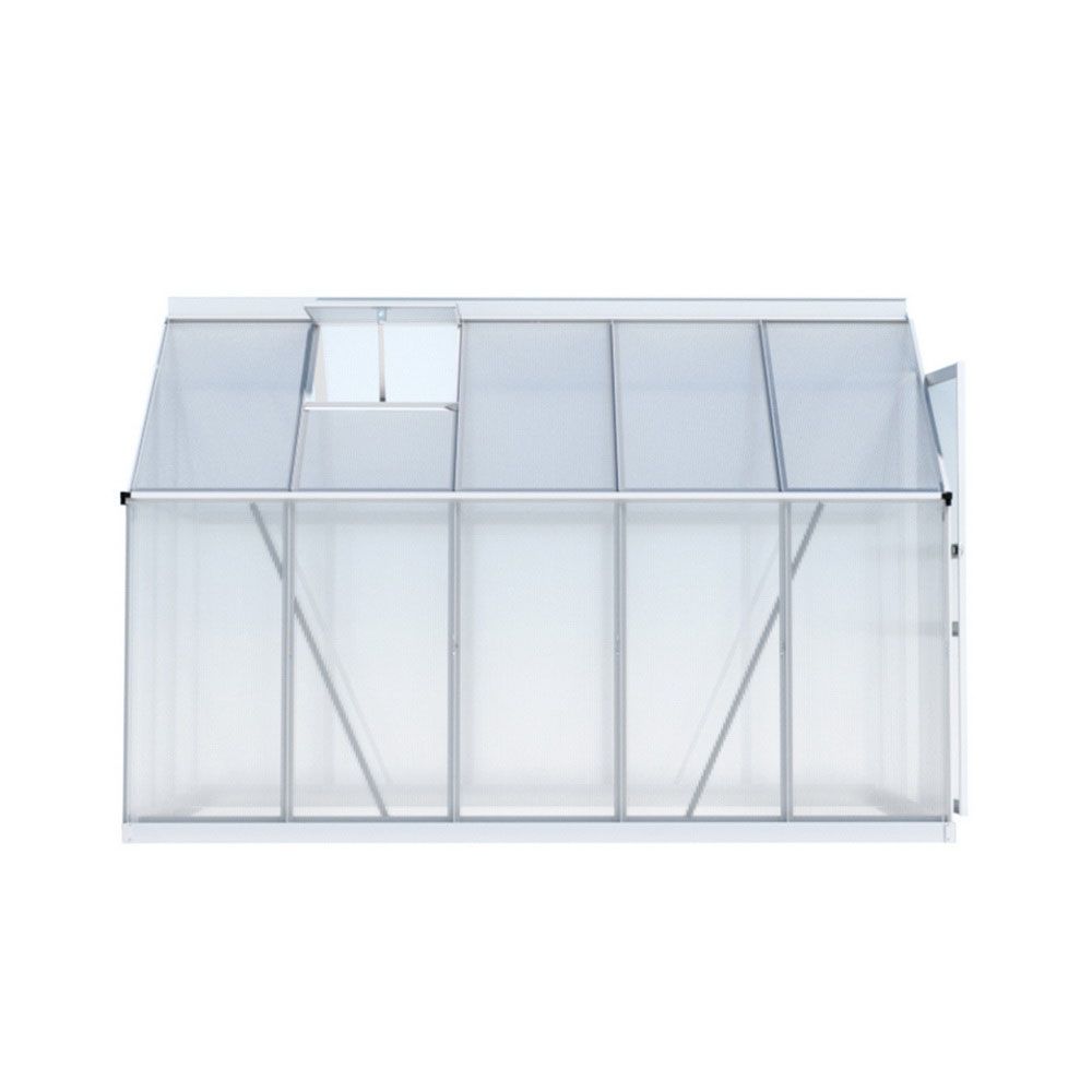 Green Fingers Greenhouse Aluminium Polycarbonate Premium Garden Storage Shed 3.1Mx1.9Mx2.0M