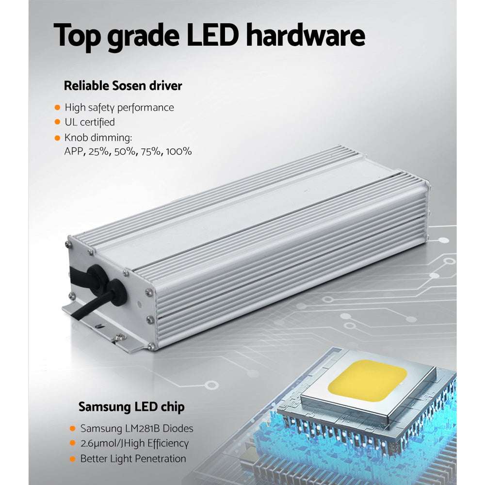 Greenfingers Max 3000W Grow Light LED Full Spectrum Indoor Plant