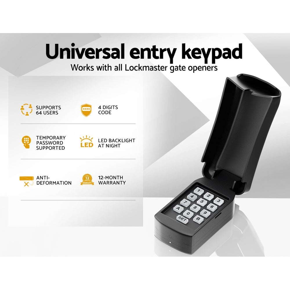 Lockmaster Universal Wireless Wired Keypad Security Control