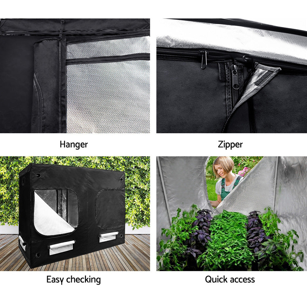 240x120x200 grow tent Green Fingers Grow Tent 240x120x200CM Hydroponics Kit Indoor Plant Roo