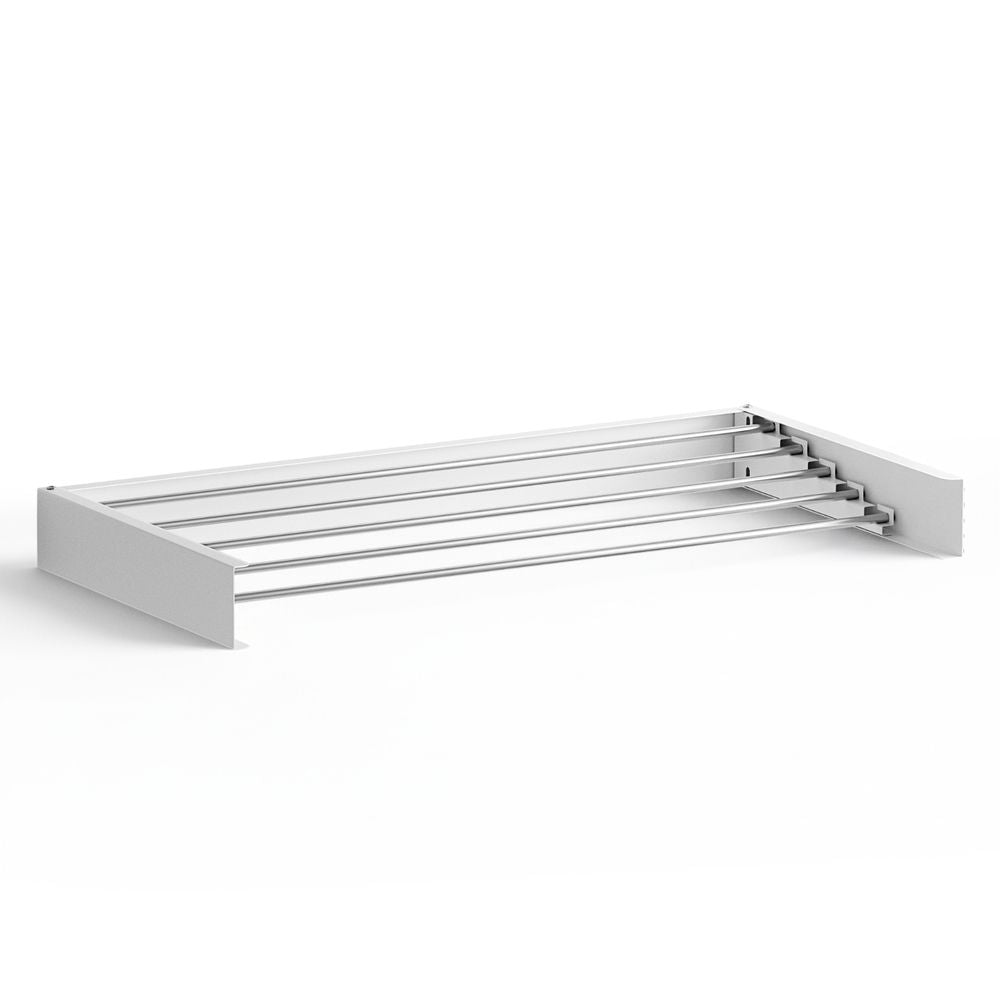 Artiss Clothes Rack Wall Mounted Airer Foldable White Bedworld