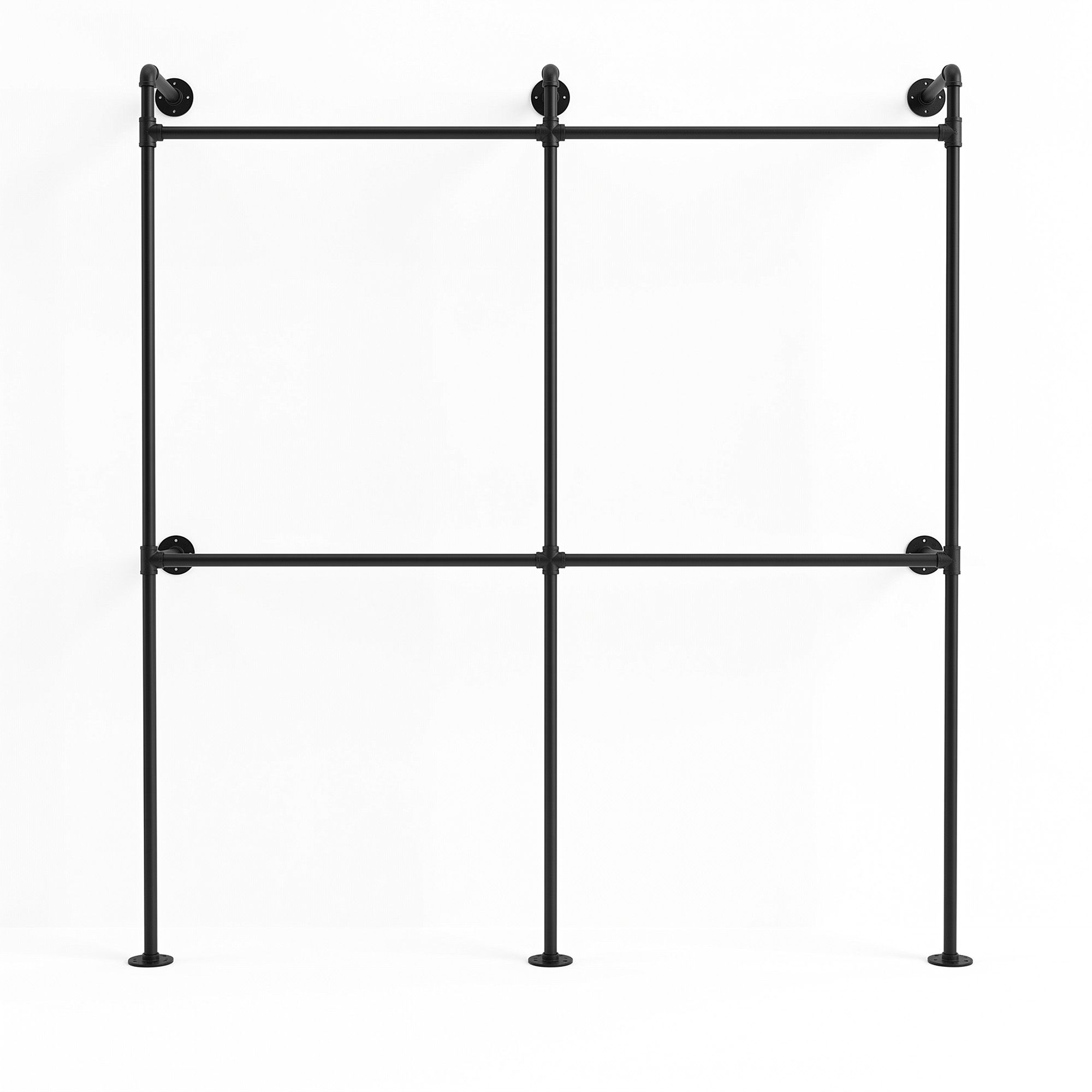 Artiss Industrial Pipe Clothing Rack Garment Clothes Display Stand Wall Mounted Bedworld
