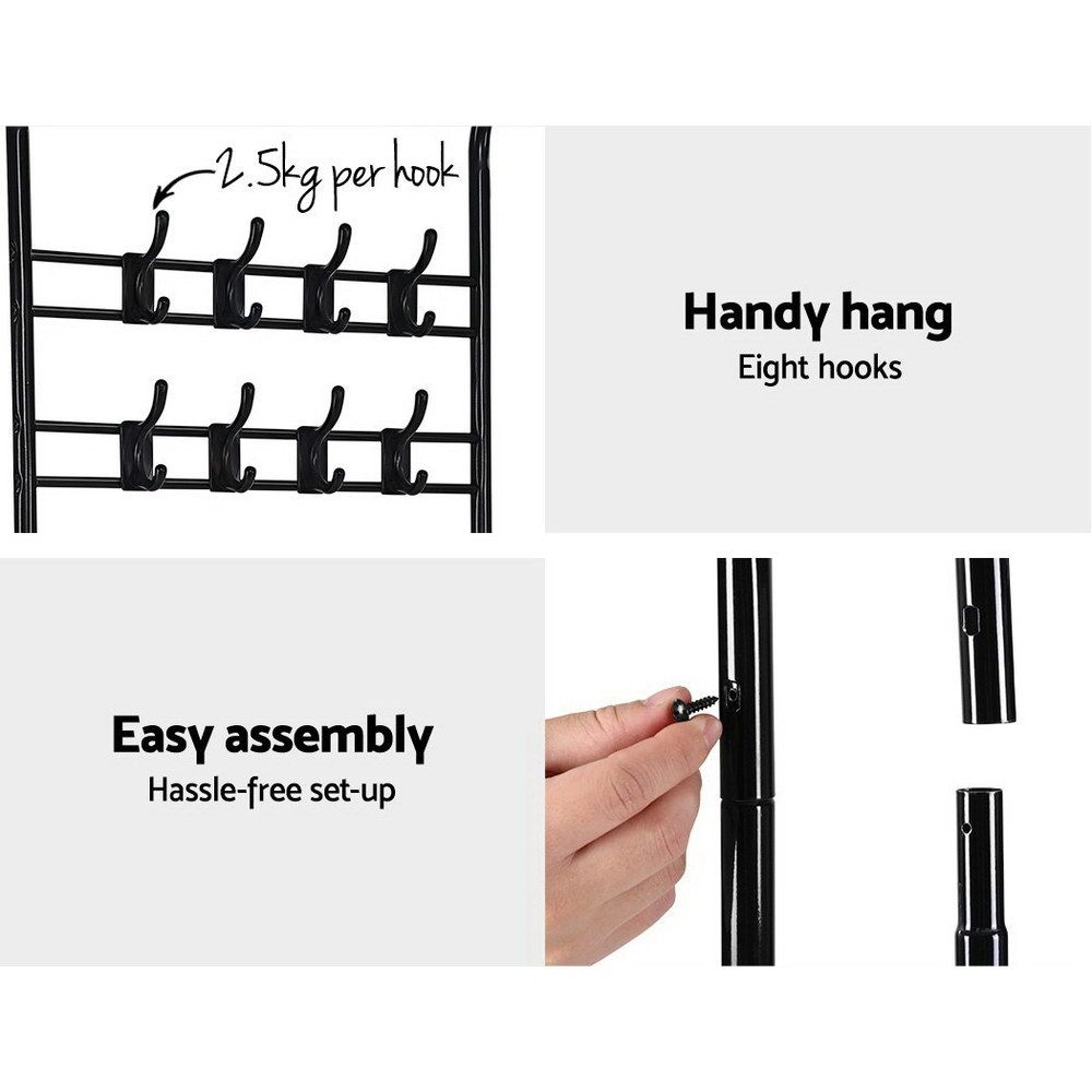 Artiss Clothes Rack Airer Coat Stand 179cm Hanger Rail Closet Bedworld