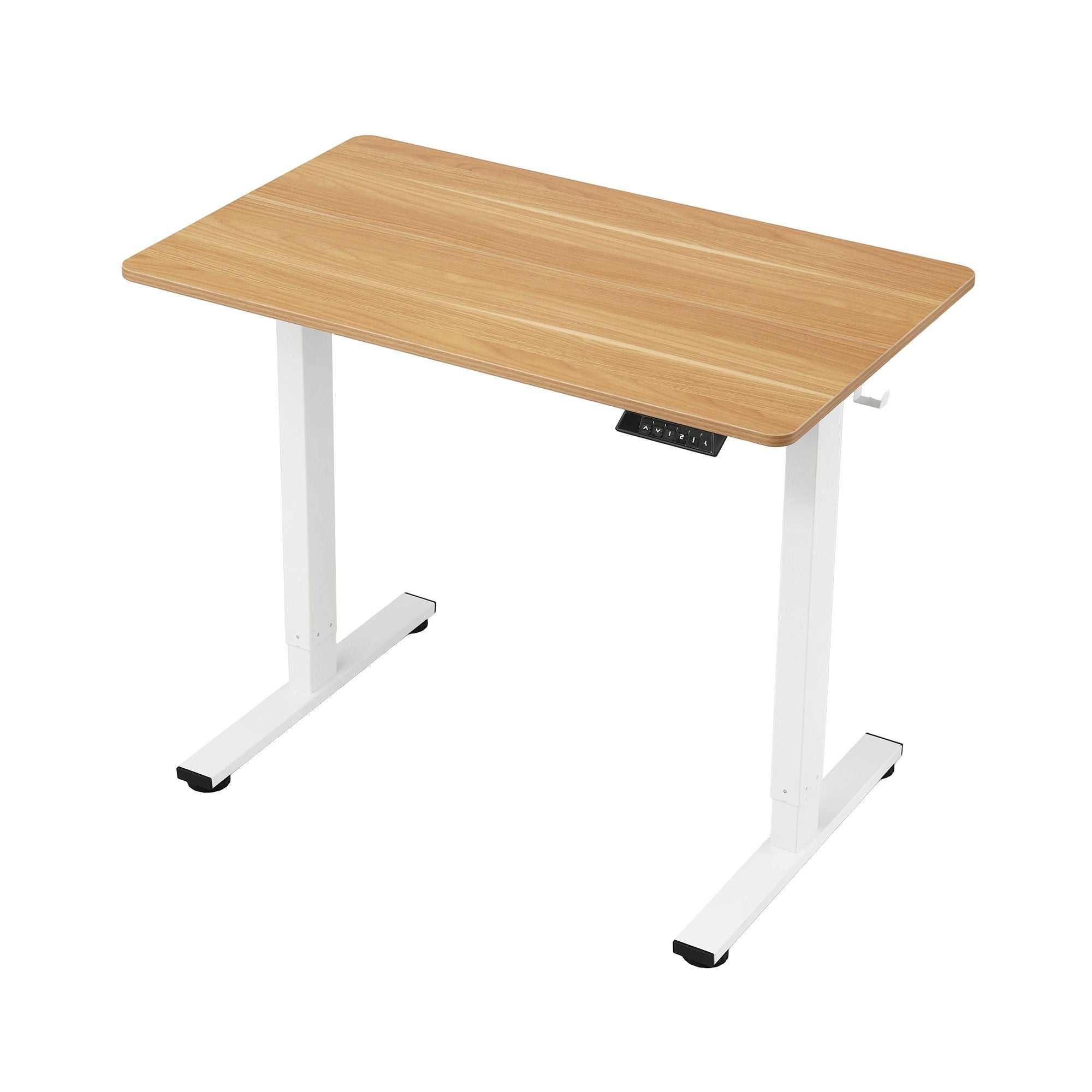 Artiss Standing Desk Electric Adjustable Ergonomic Office Table 100cm Oak Bedworld