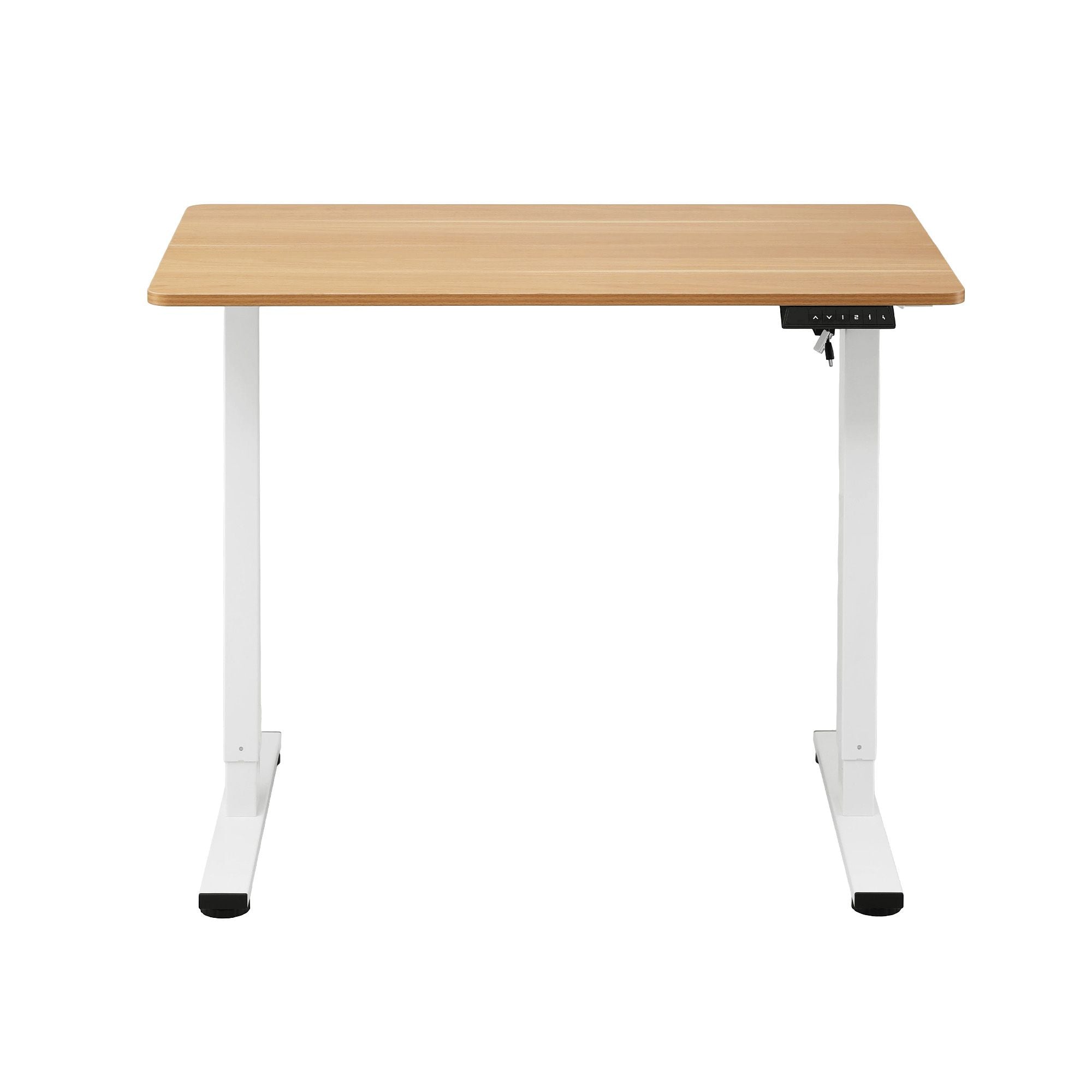 Artiss Standing Desk Electric Adjustable Ergonomic Office Table 100cm Oak Bedworld