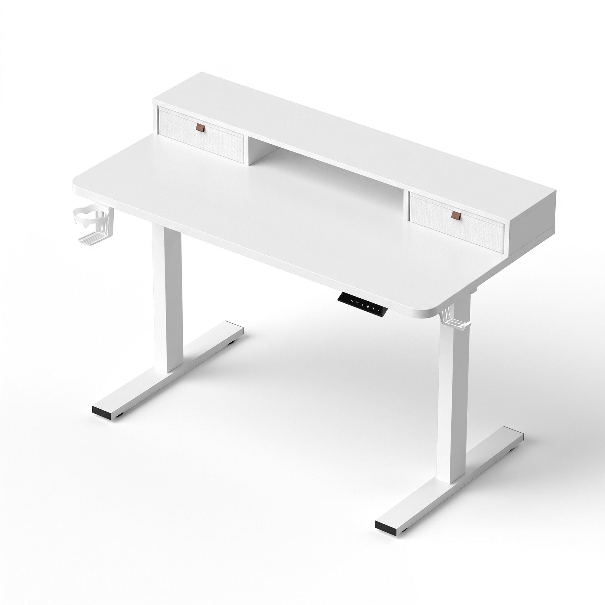 Artiss Electric Standing Desk Height Adjustable Home Office 120cm White Bedworld
