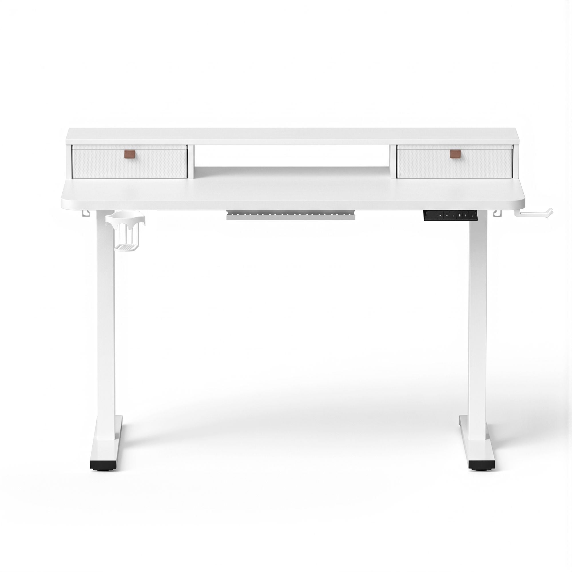 Artiss Electric Standing Desk Height Adjustable Home Office 120cm White Bedworld