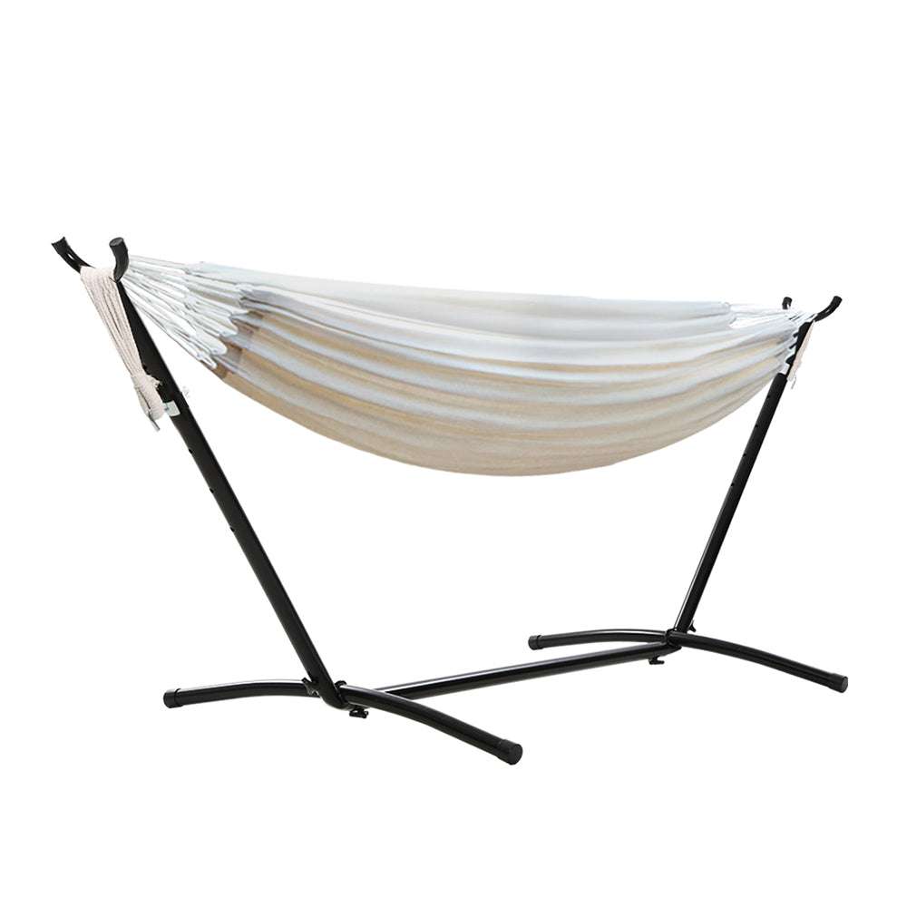 Gardeon Hammock Bed Camping Chair Outdoor Lounge Single Cotton