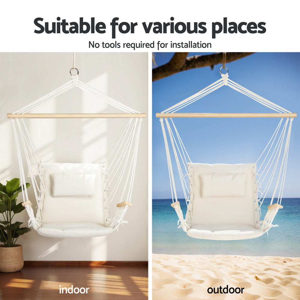 Gardeon Hammock Chair - Durable Steel Stand