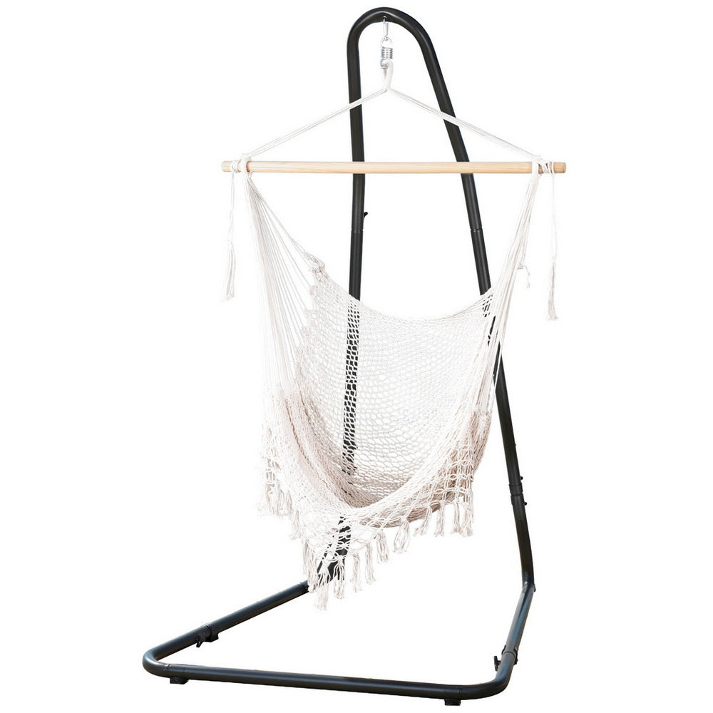 Heavy-Duty Steel Stand Hanging Hammock Chair